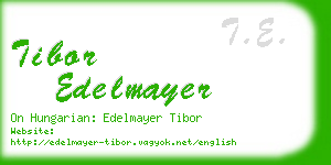 tibor edelmayer business card